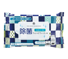 京都くろちく・あるこーる除菌うぇっとてぃっしゅ（15 枚入）